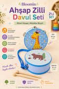 Ahşap Tef ve Davul Seti