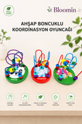 Ahşap Koordinasyon Oyunu Eğitici MİNİ Ahşap Helezon Yay Labirent İnce Motor Beceri Geliştirici Bebek Oyuncak