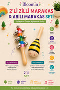 Zilli Marakas ve Arılı Marakas Seti
