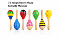 1 Adet Ahşap Yumurta Marakas Bebek Çocuk Eğitici İşitsel Oyuncak Beceri